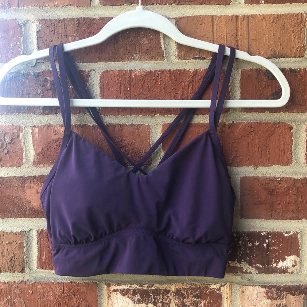 All in motion purple sports bra